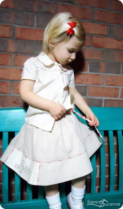 FrancesSuzanne | Project Run and Play, Love Is In the Air {Oliver + S Music Class Blouse and Swingset Skirt}