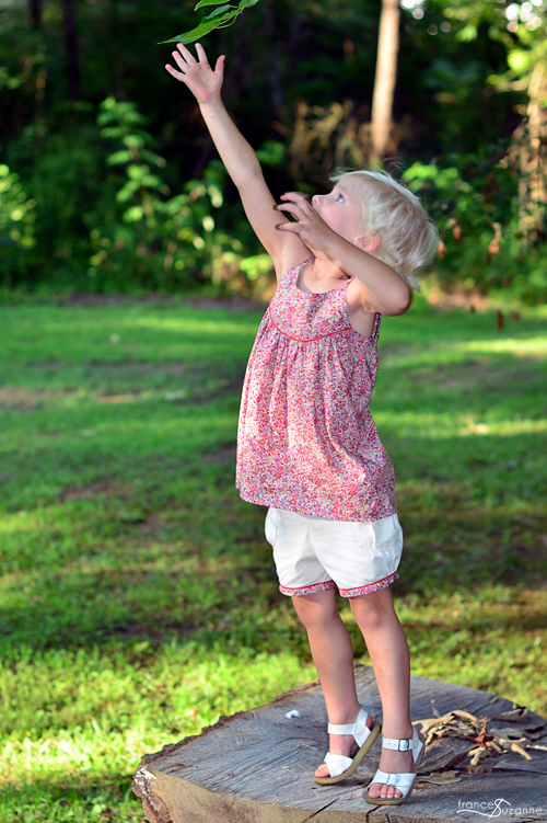 Oliver and S, Swingset Tunic and Puppet Show Shorts {sewn by Frances Suzanne}