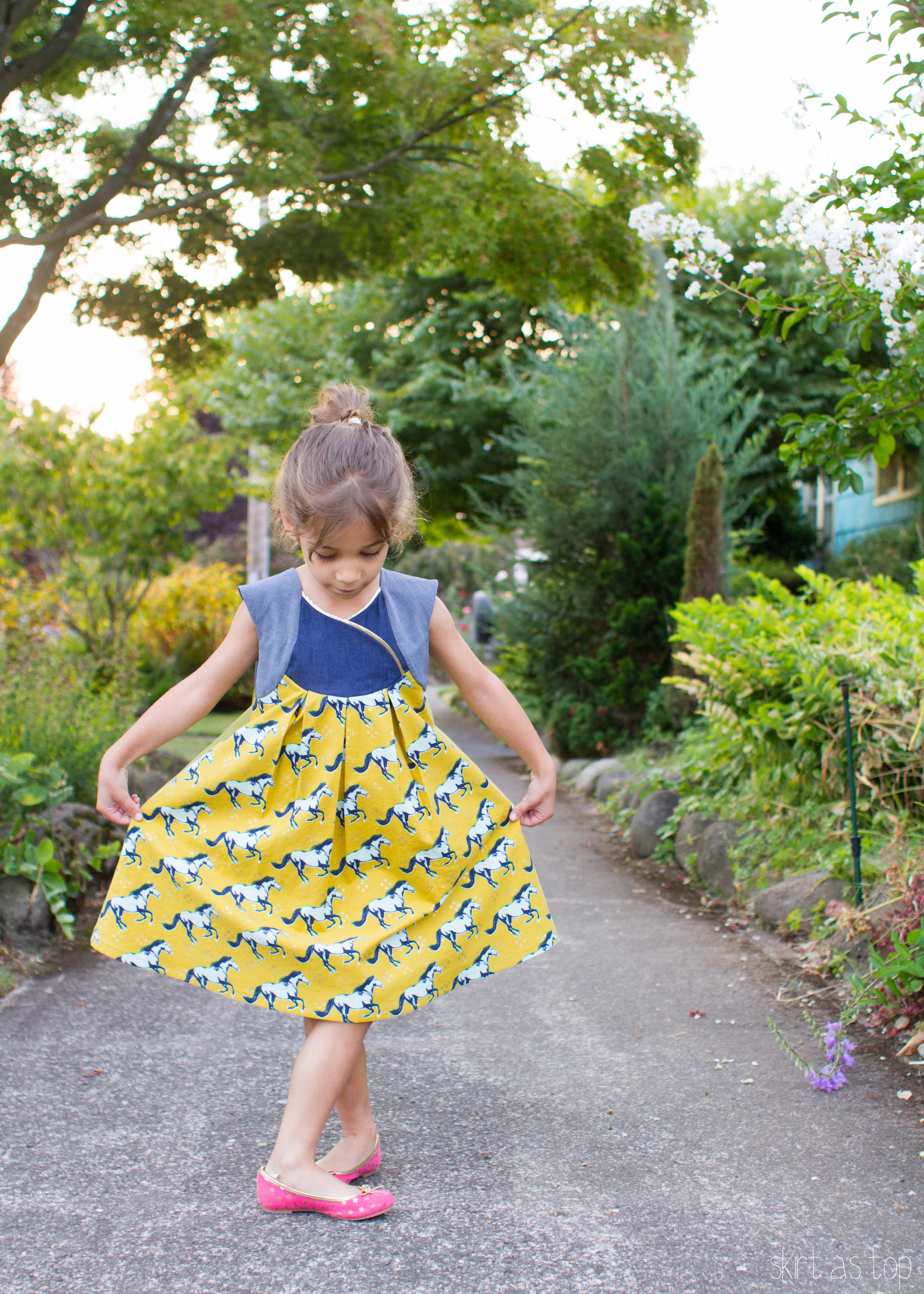 Rock the Stitch, Fawn Lily {sewn by: skirt as top}