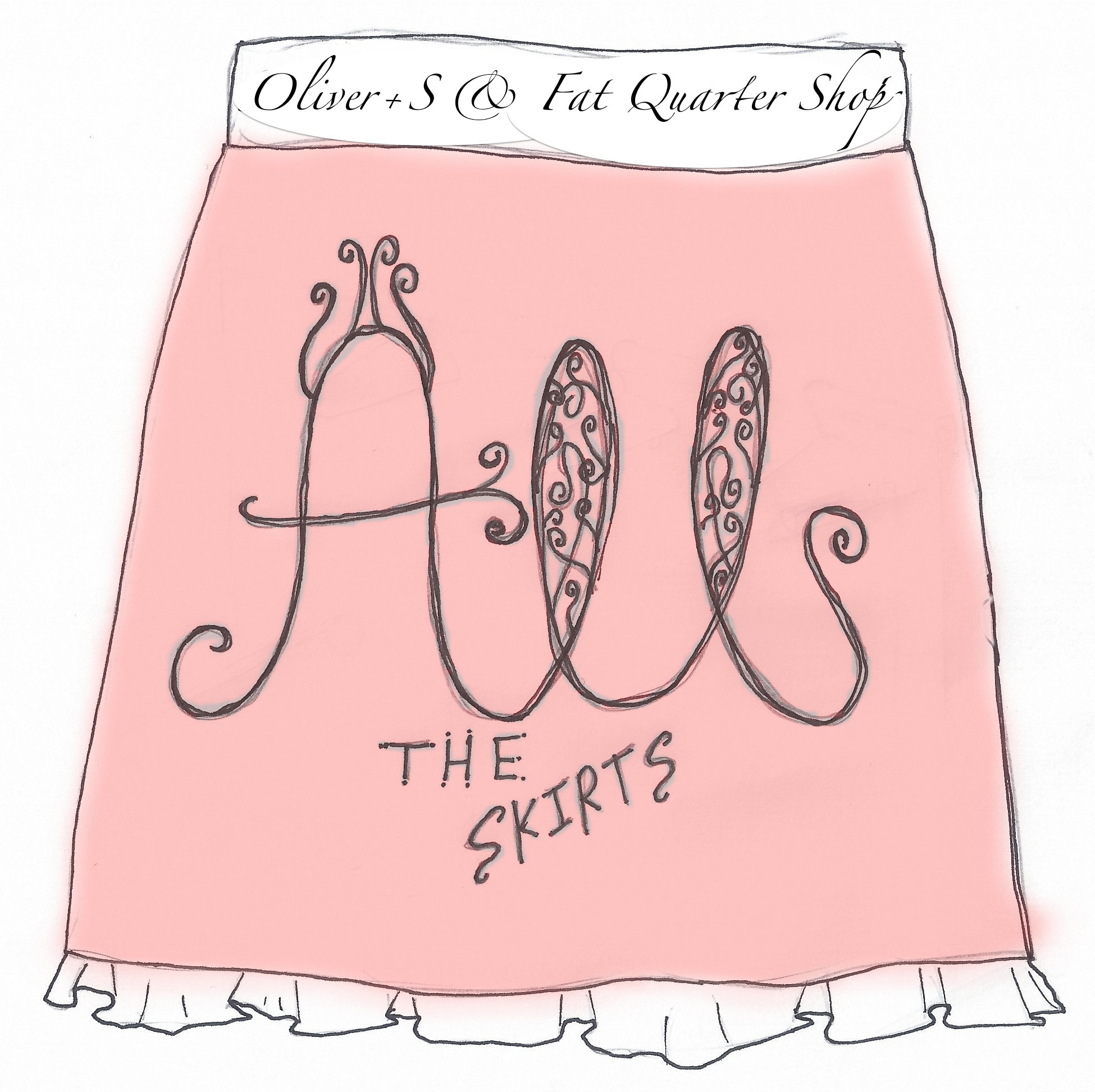 "All the Skirts" {with Skirt Fixation, Oliver + S, and Fat Quarter Shop}