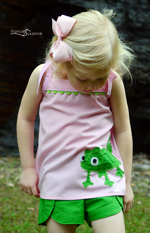Sewing for Disney: Rapunzel {O+S, Popover Tunic and Picnic Shorts}