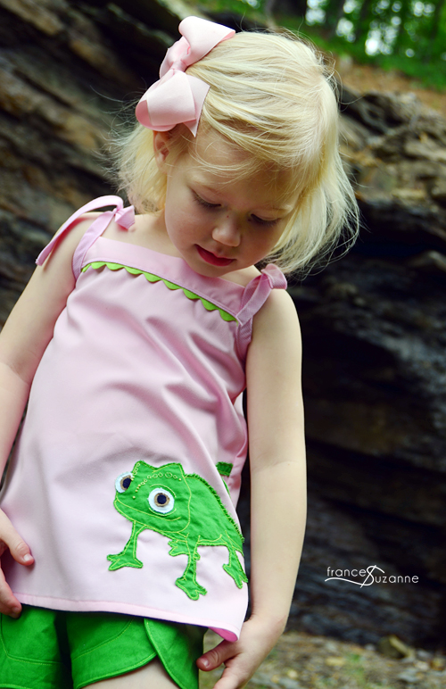 Sewing for Disney: Rapunzel {O+S, Popover Tunic and Picnic Shorts}