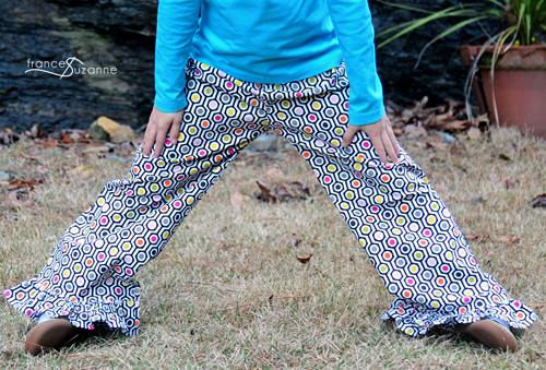 Create Kids Couture, Clarissa Pants {modified hem}