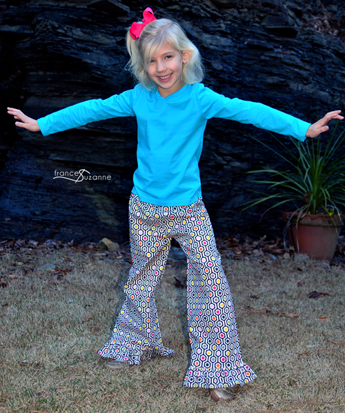 Create Kids Couture, Clarissa Pants {modified hem}