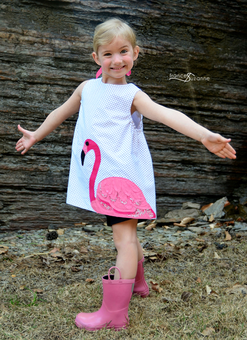 Sewing for Disney: Flamingo {Children's Corner, Frannie and Oliver + S, Puppet Show Shorts}