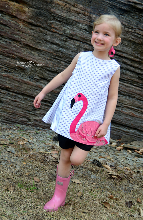 Sewing for Disney: Flamingo {Children's Corner, Frannie and Oliver + S, Puppet Show Shorts}