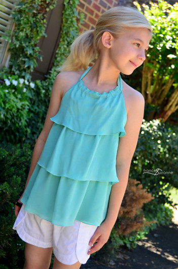 Sewing for Disney: Jasmine {Oliver + S, Ruffle Halter and Class Picnic Shorts}